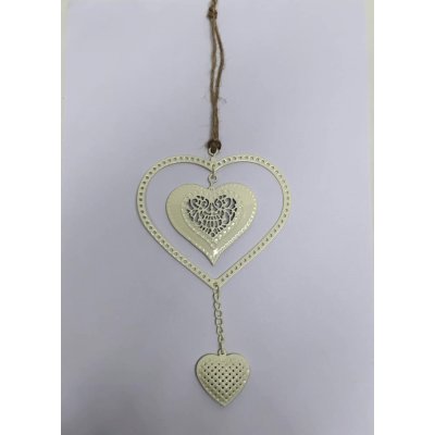 COLG MET DOBLE COR BEIGE 32 CM