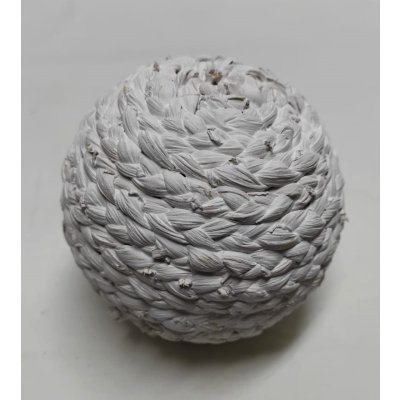 ESFERA TRENZ BLANCA 10 CM