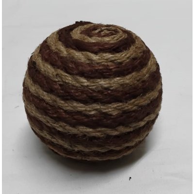 ESFERA YUTE ROJIZA/BEIGE 10 CM