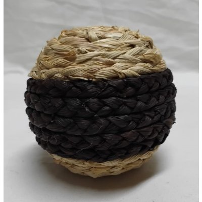 ESFERA TRENZ NAT/MARRON 10 CM
