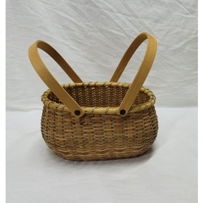 CAN OVAL C/MAN BAMBU 14X22X16