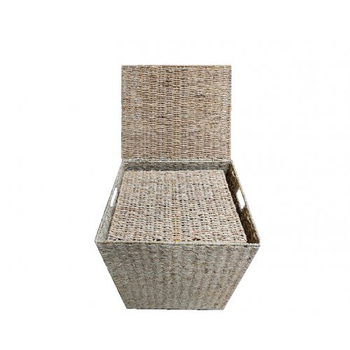 CANASTO RECTO X2 P/ROPA NATURAL